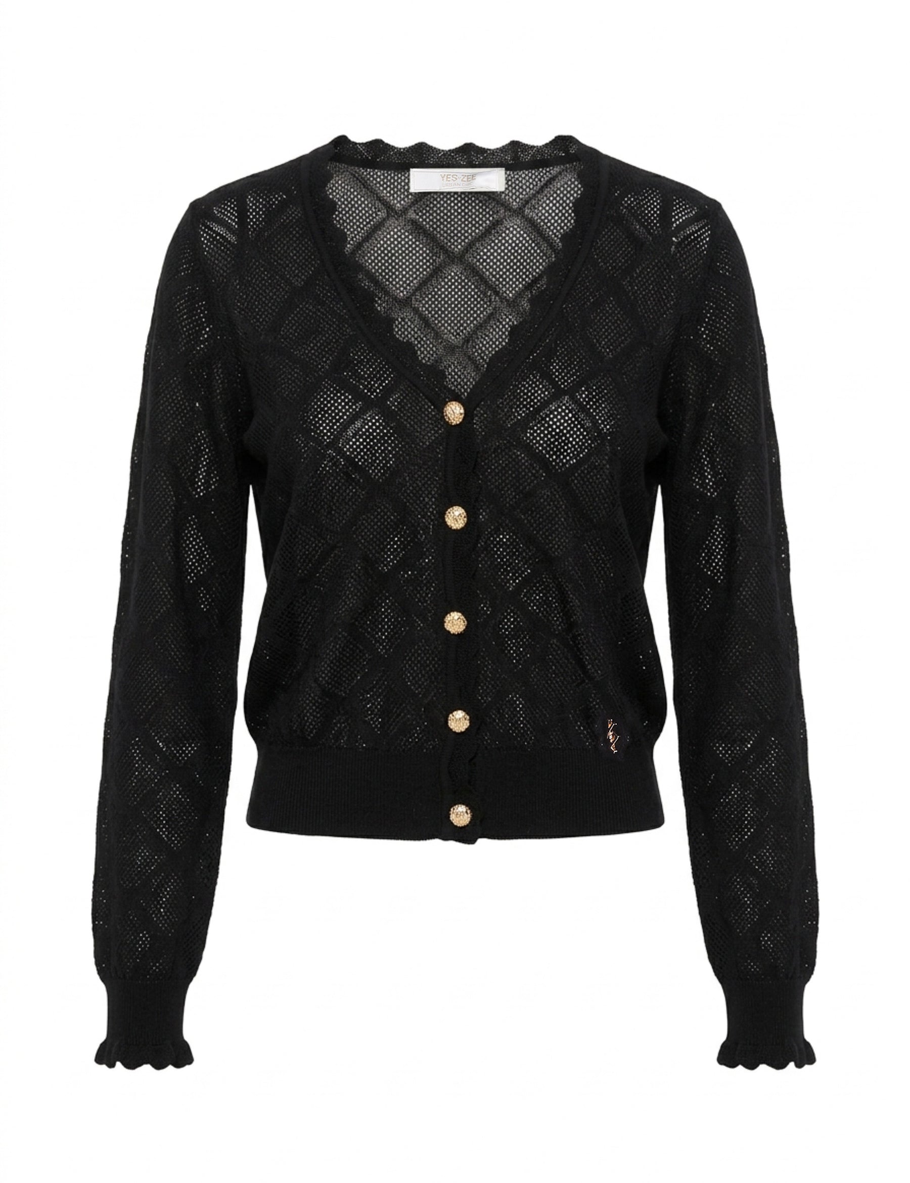 Cardigan Nero Yes-zee