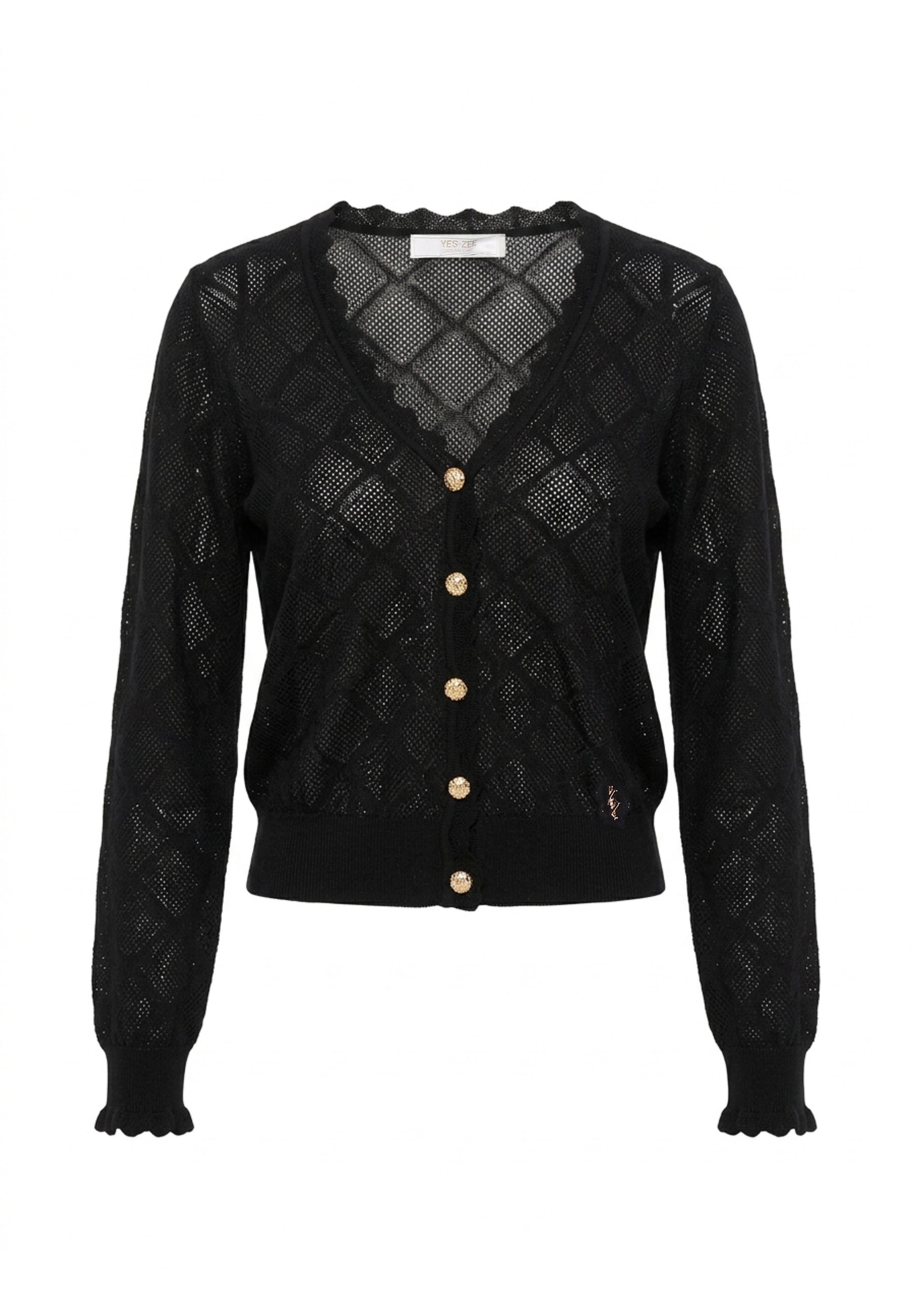 Cardigan Nero Yes-zee