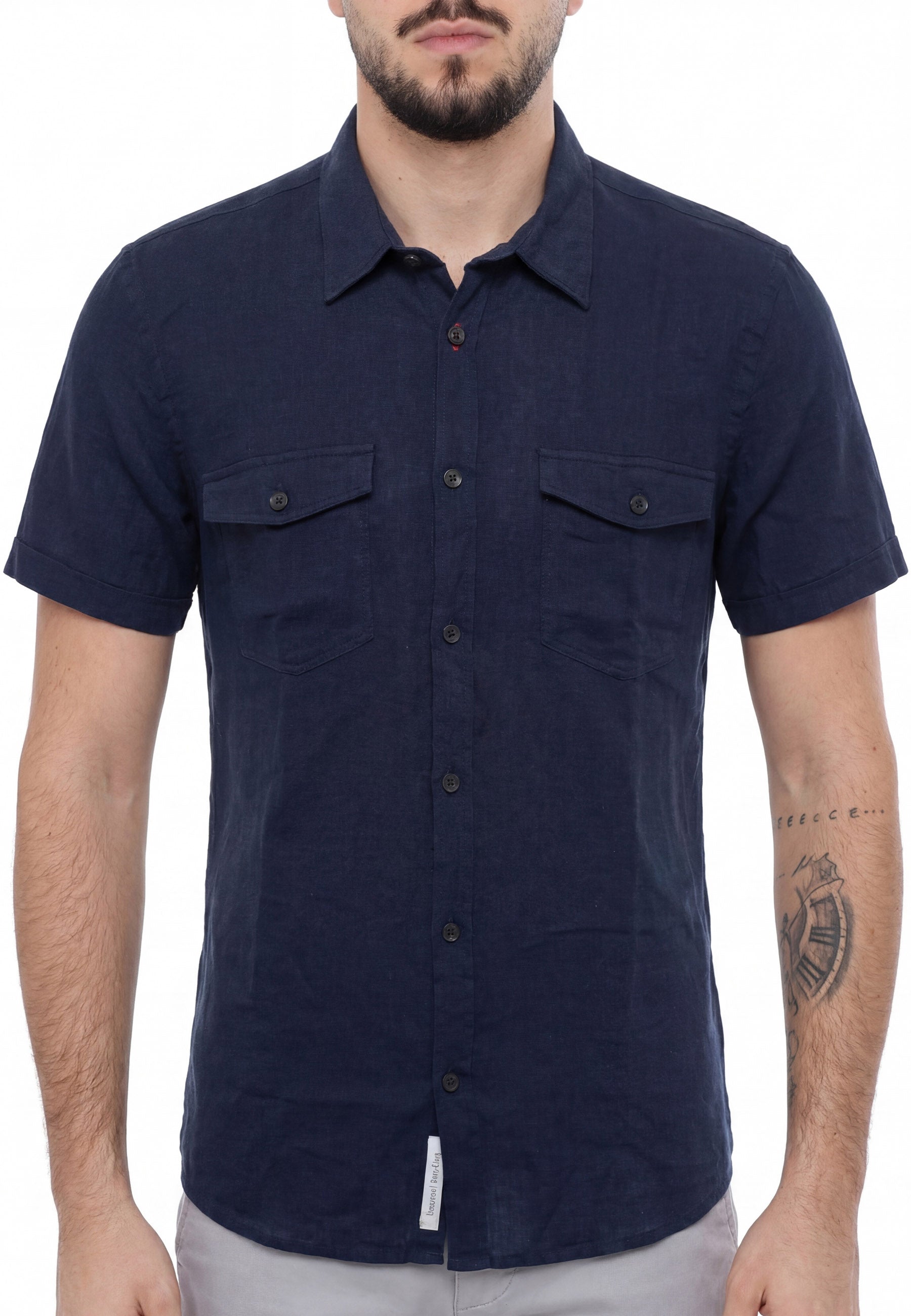 Camicie Blu Scuro Yes-zee