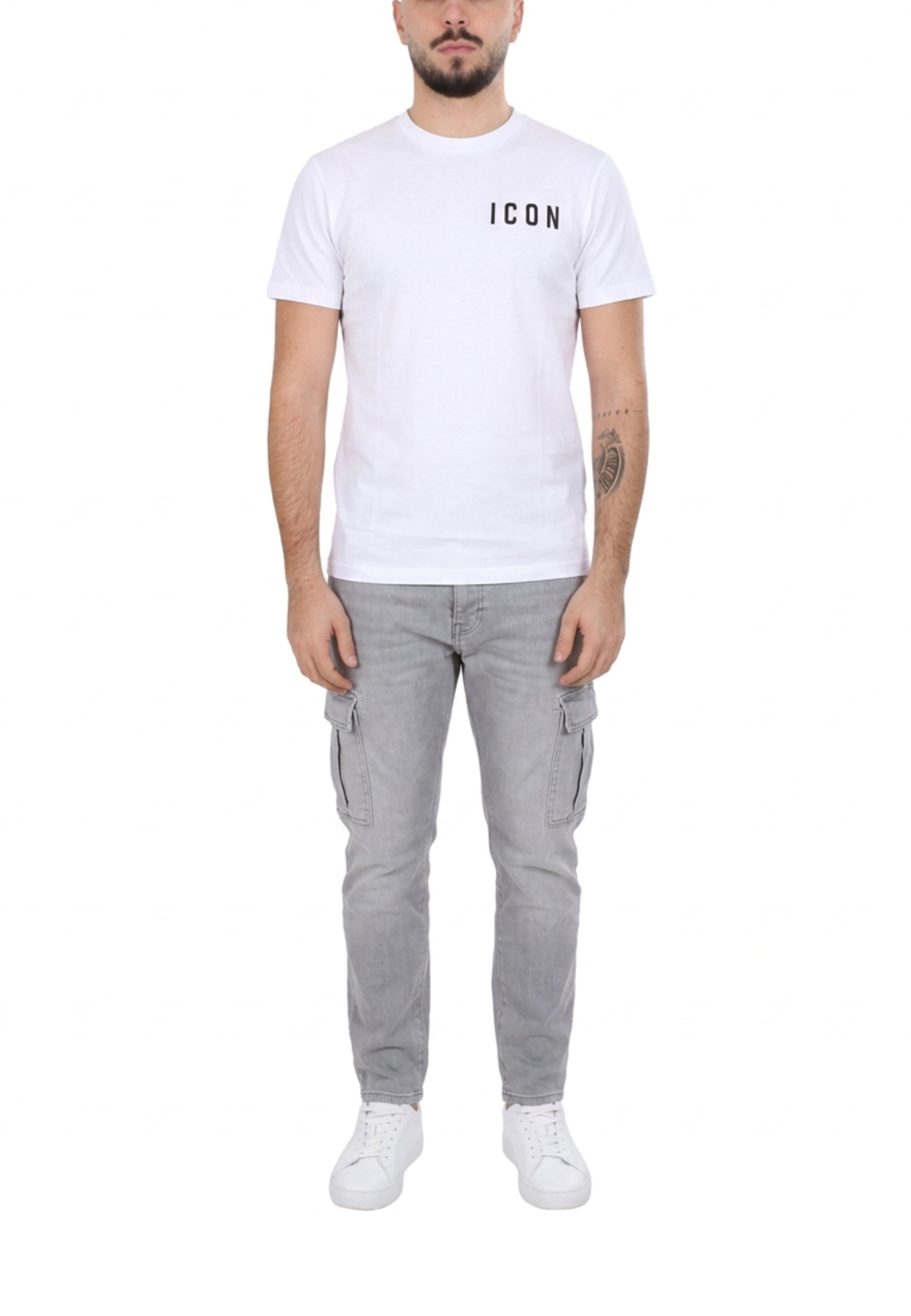 T-shirt Bianco Icon