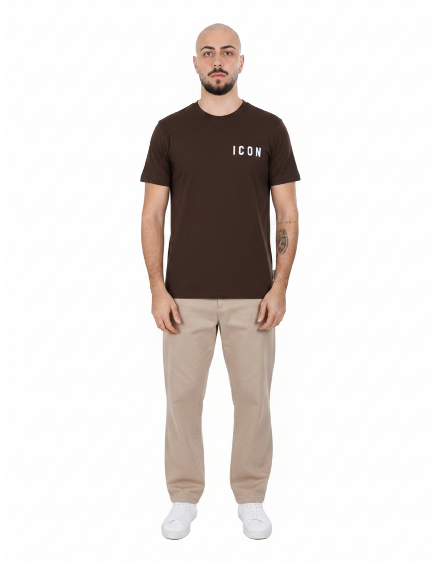 T-shirt Marrone Icon