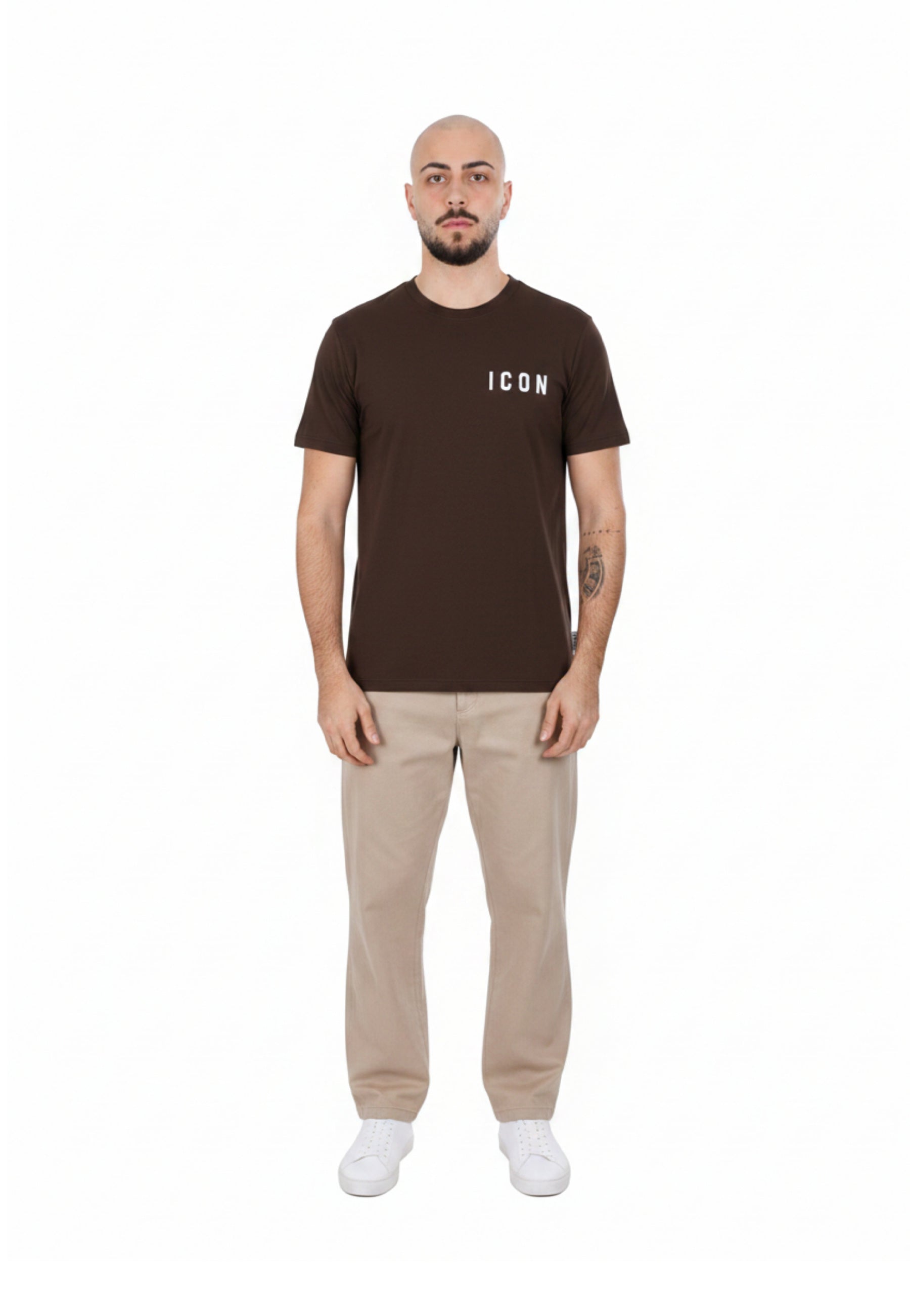 T-shirt Marrone Icon