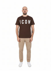 T-shirt Marrone Icon