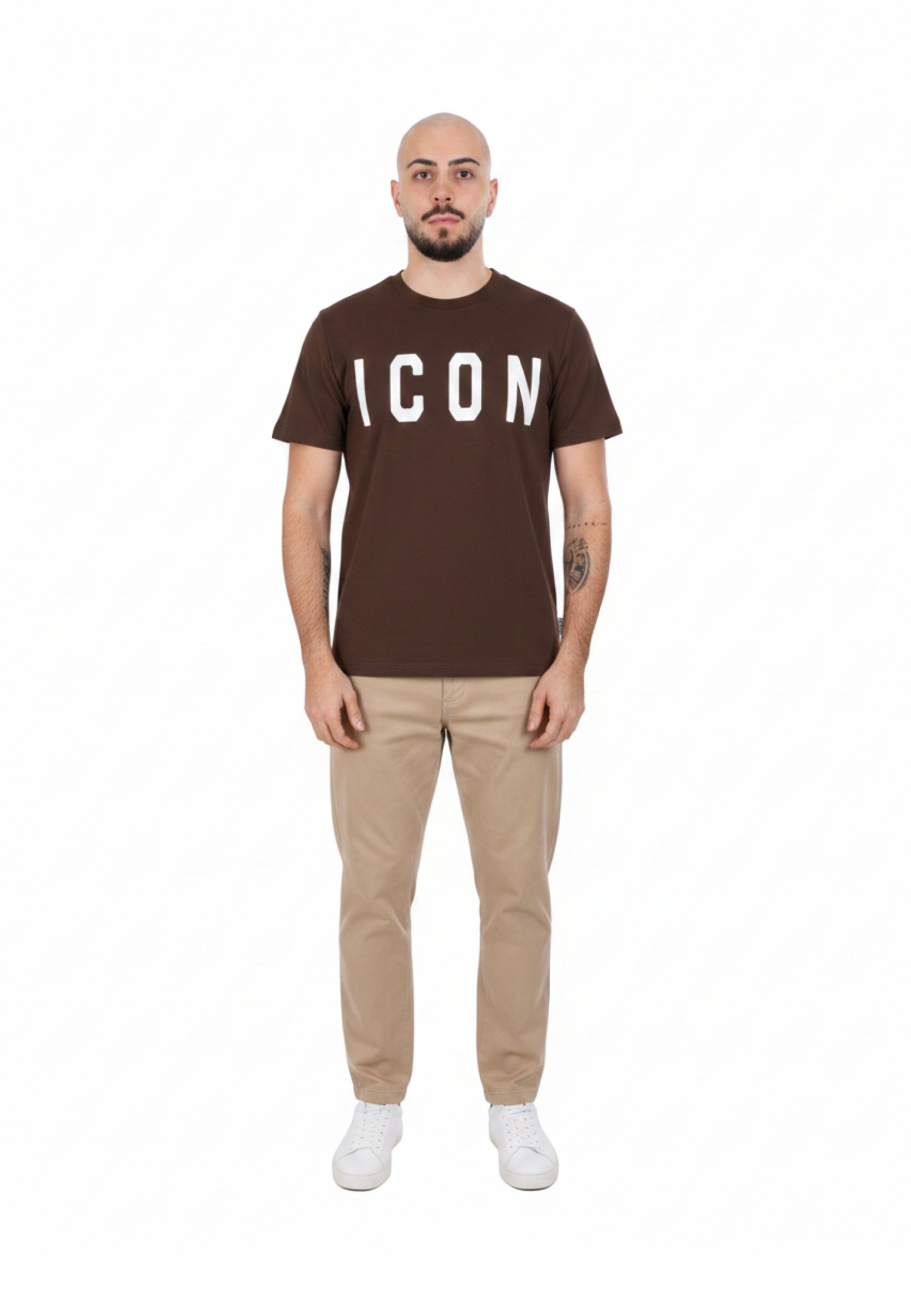 T-shirt Marrone Icon