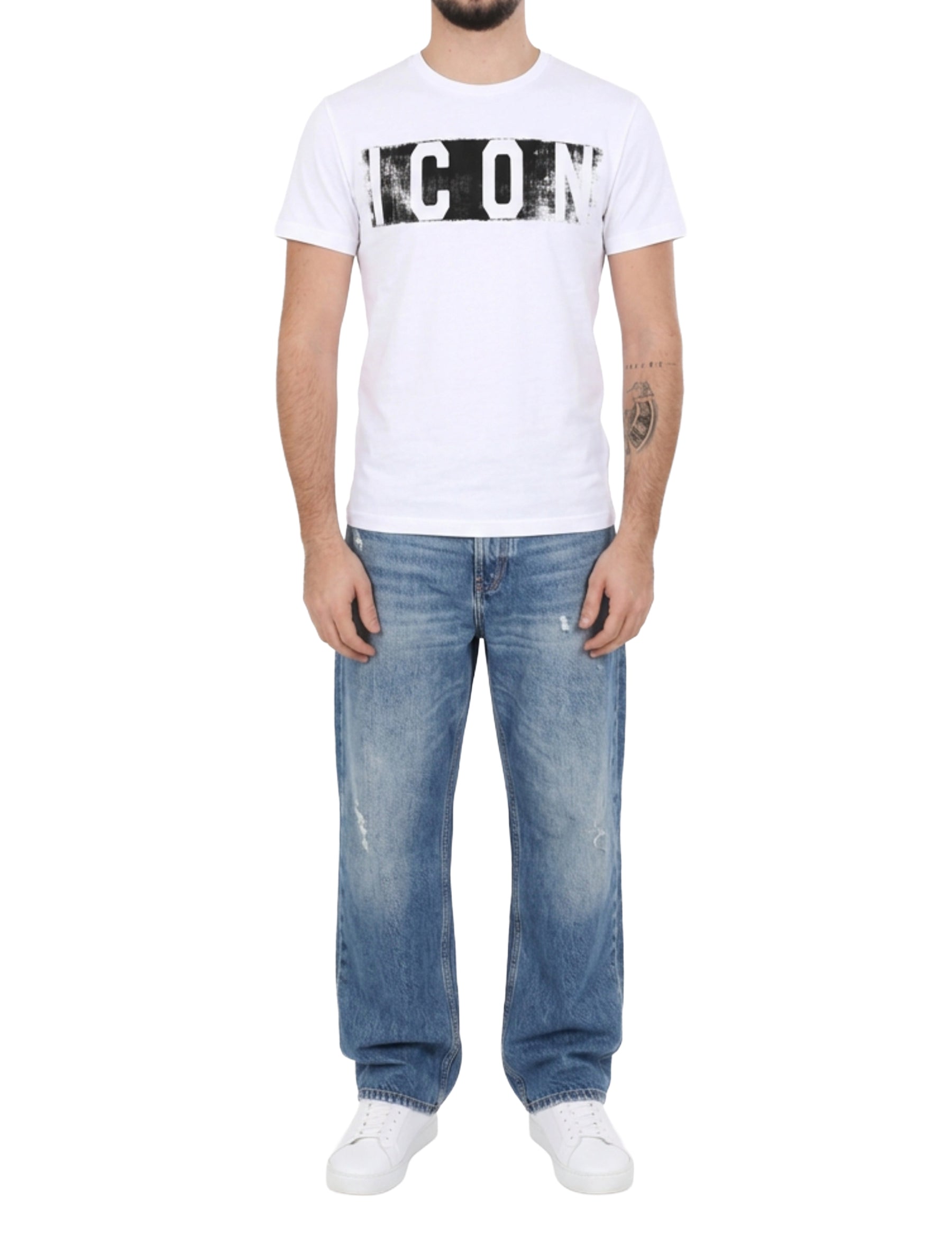 T-shirt Bianco Icon