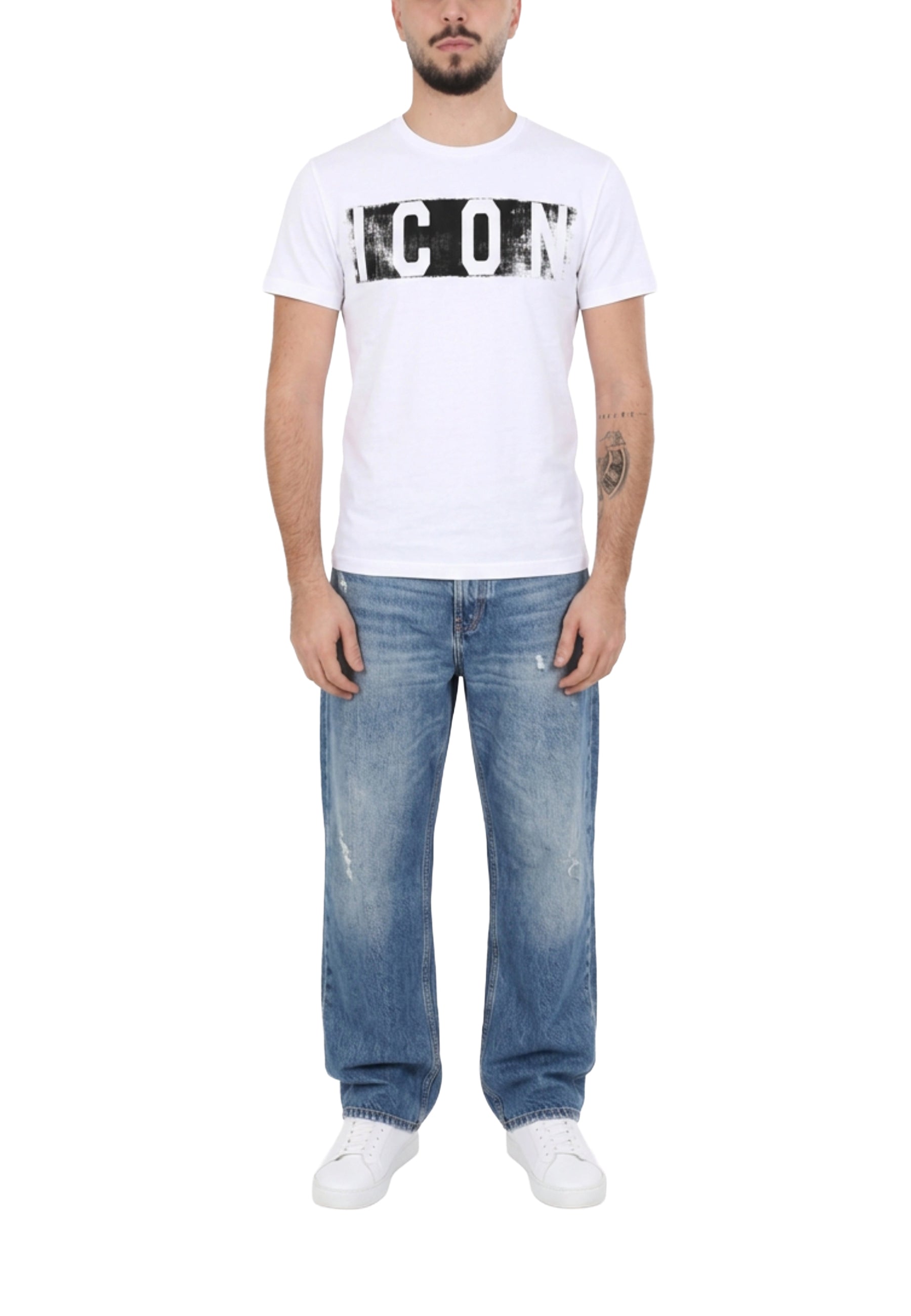 T-shirt Bianco Icon