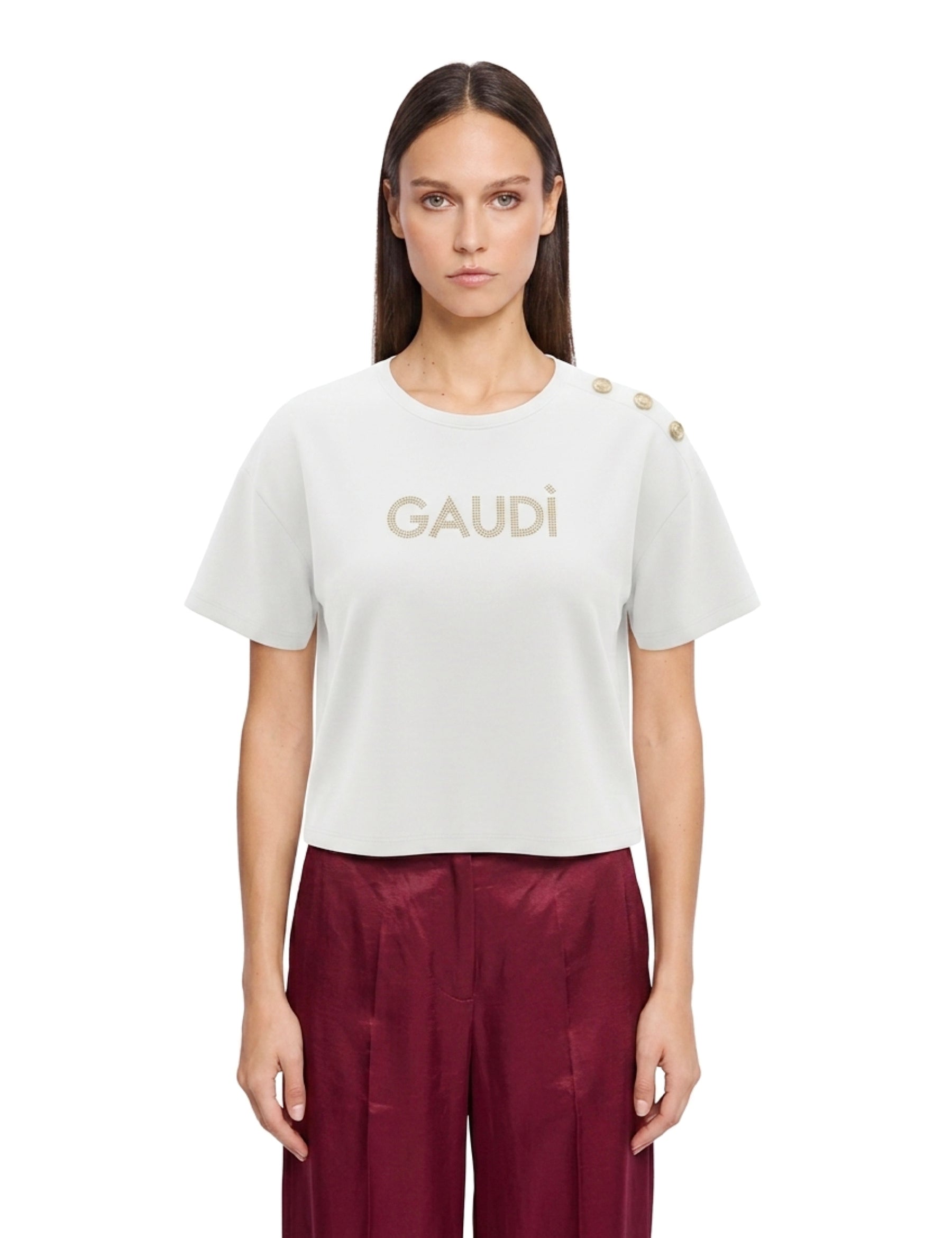 T-shirt Bianco Gaudi Jeans