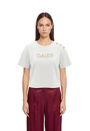 T-shirt Bianco Gaudi Jeans