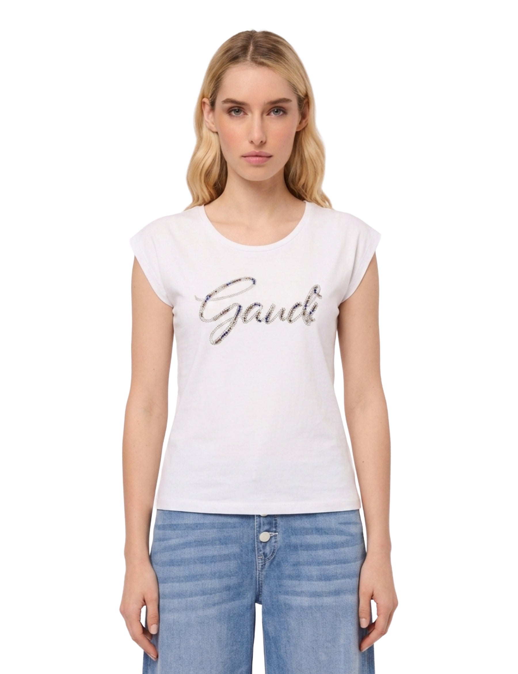 T-shirt Bianco Gaudi Jeans
