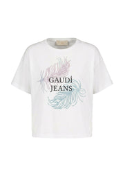 T-shirt Bianco Gaudi Jeans