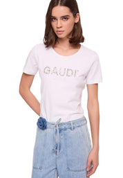 T-shirt Bianco Gaudi Jeans