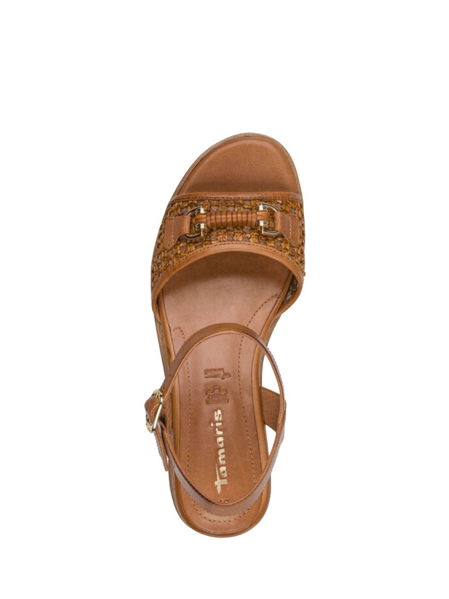 Sandali zeppa Marrone Tamaris