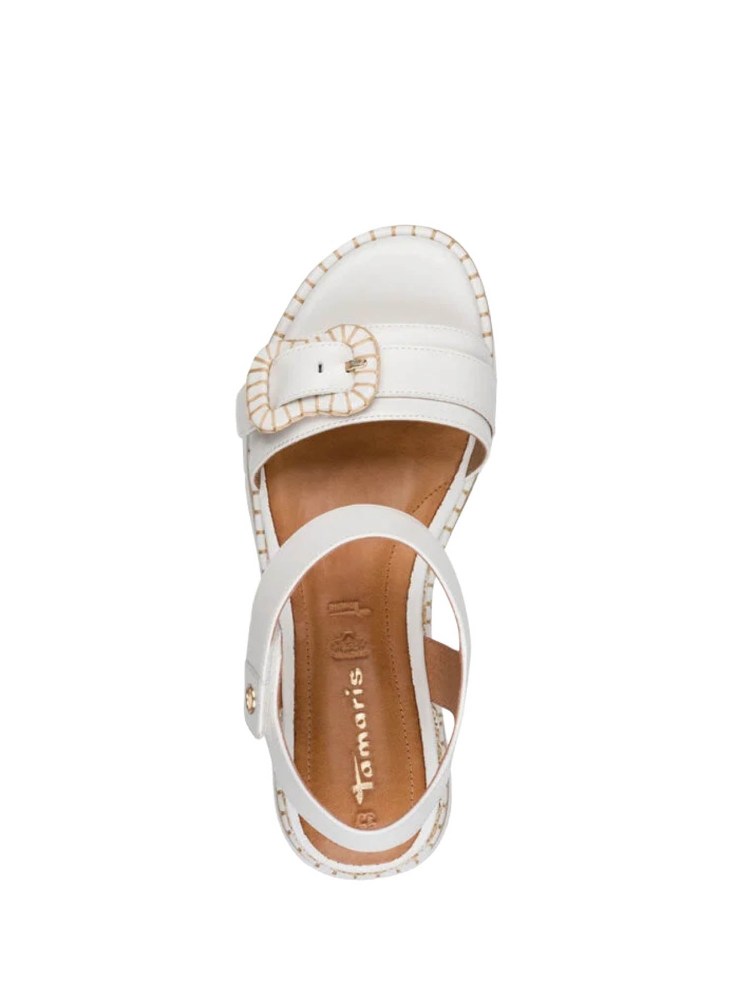 Sandali zeppa Bianco Tamaris