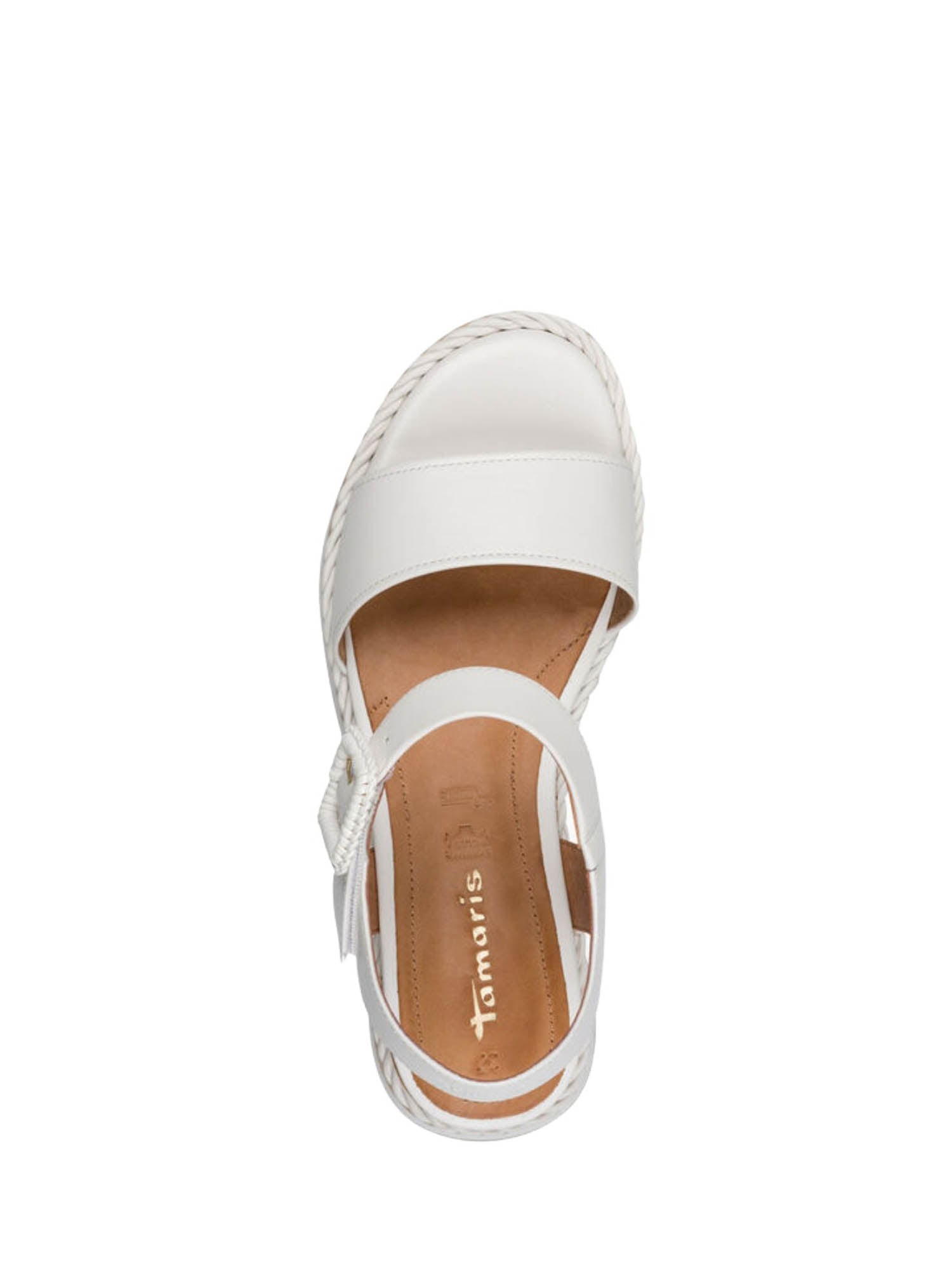 Sandali zeppa Bianco Tamaris