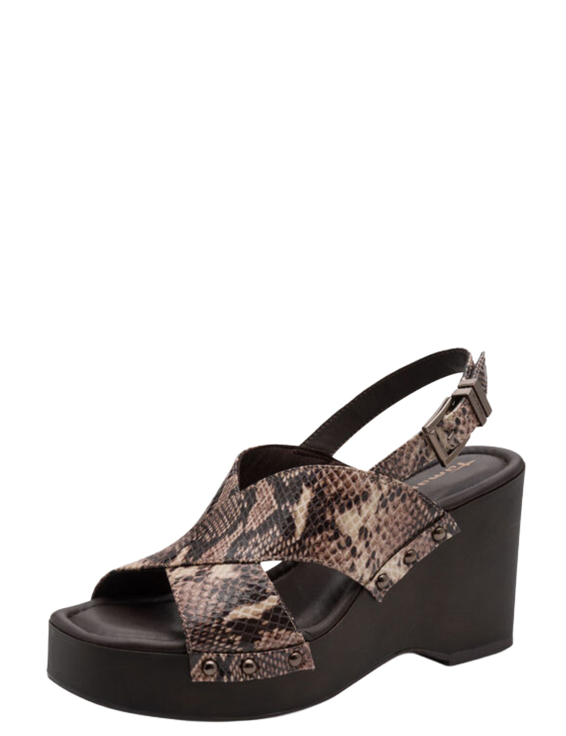 Sandali zeppa Marrone Tamaris