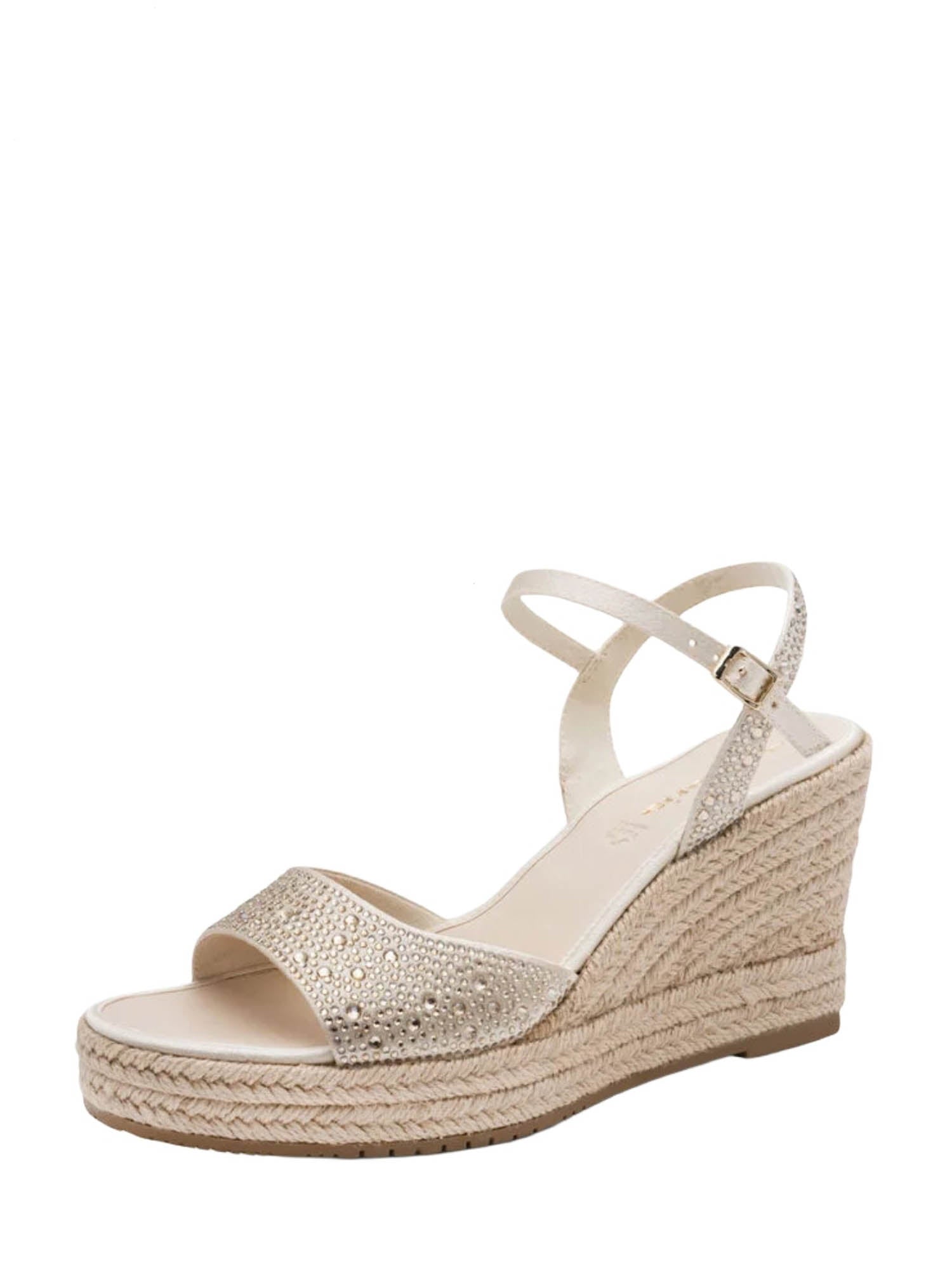 Sandali zeppa Argentato Tamaris