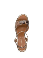Sandali zeppa Marrone Tamaris