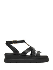Sandali zeppa Nero Tamaris