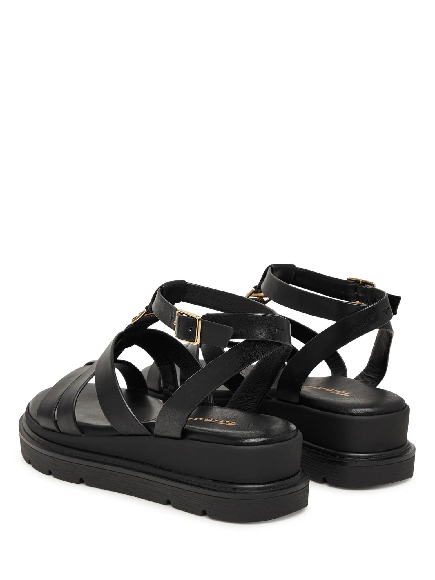 Sandali zeppa Nero Tamaris
