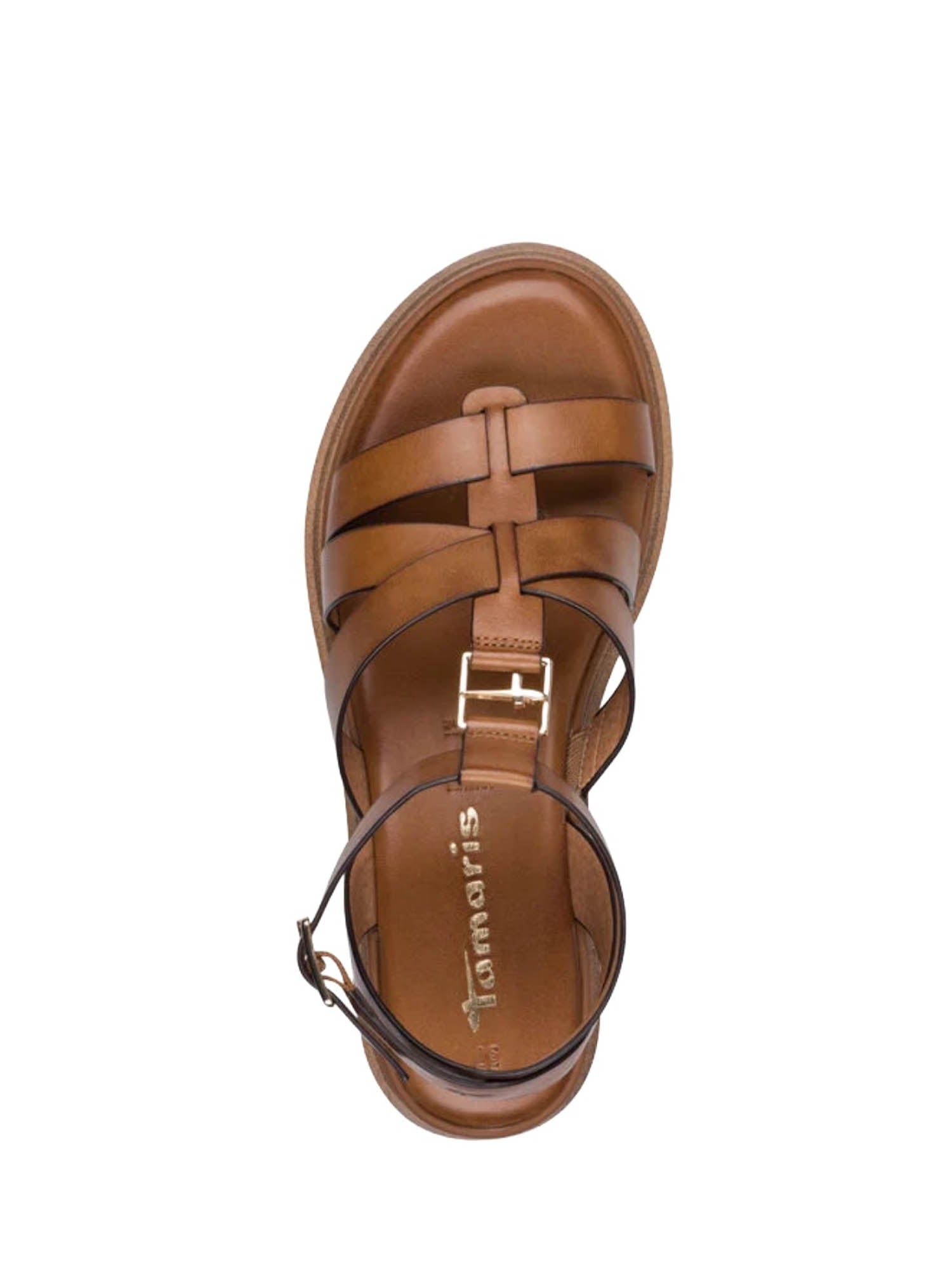 Sandali zeppa Marrone Tamaris