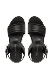 Sandali zeppa Nero Tamaris