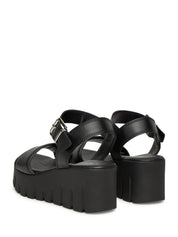 Sandali zeppa Nero Tamaris