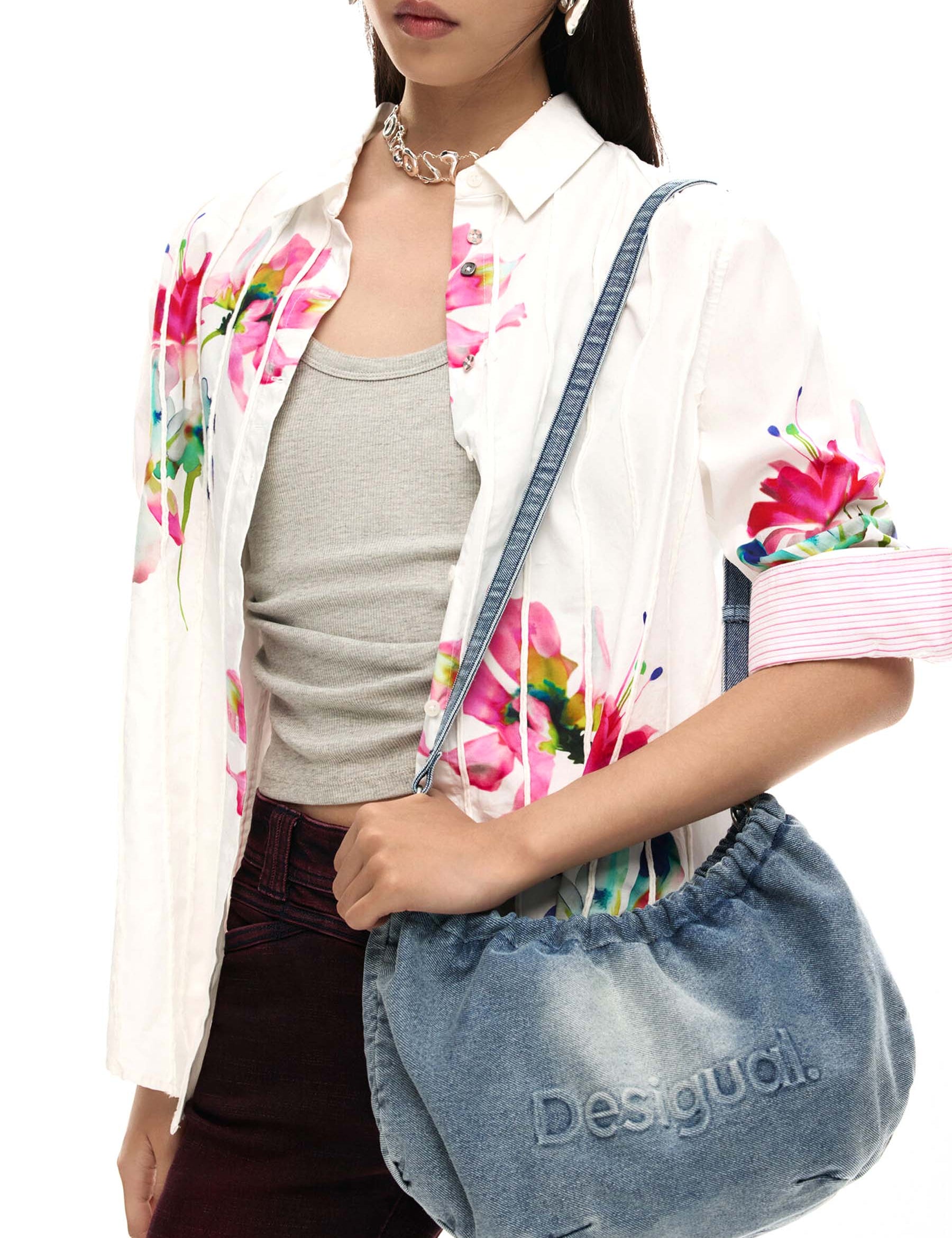 Borse a spalla Celeste Desigual