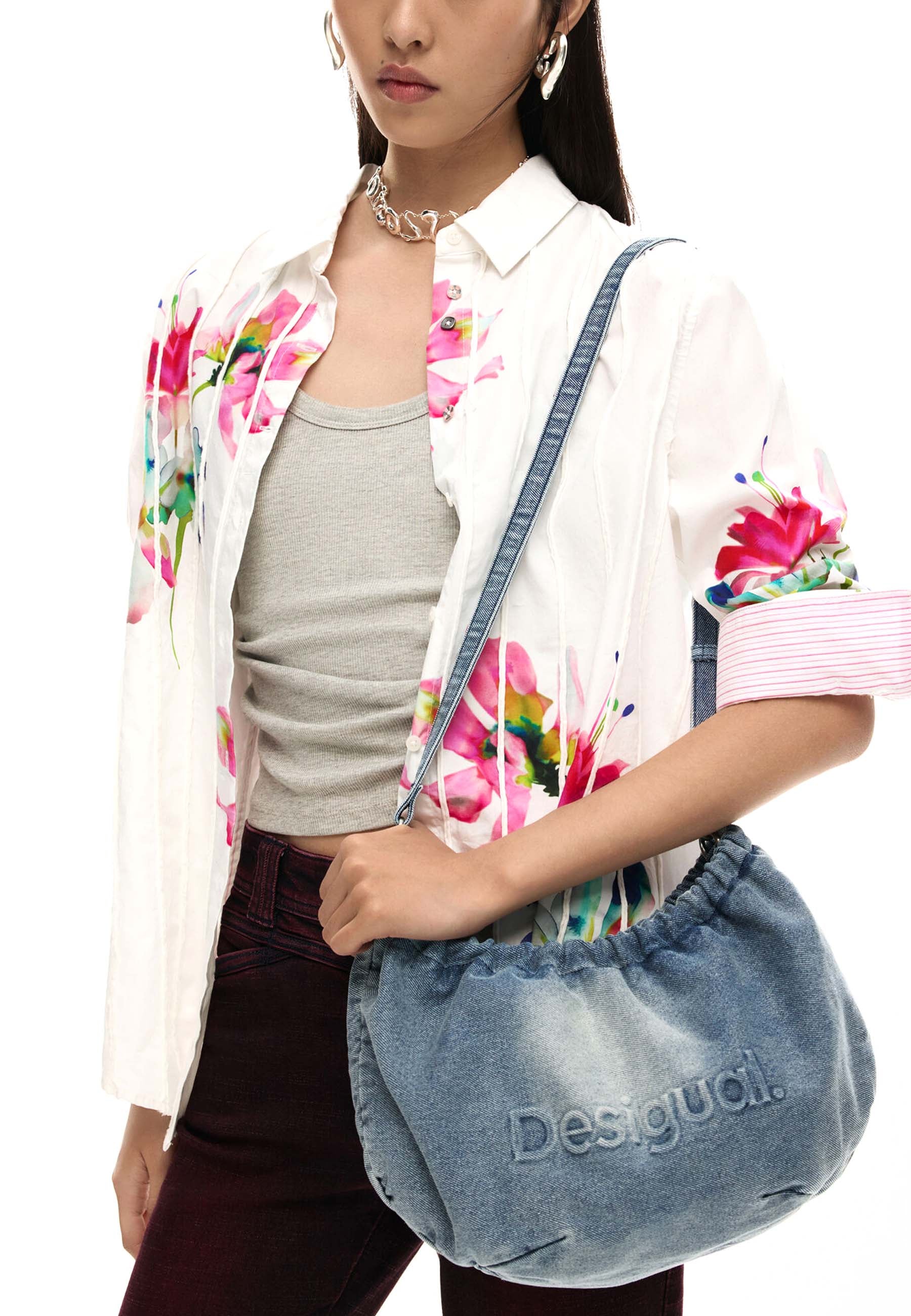 Borse a spalla Celeste Desigual
