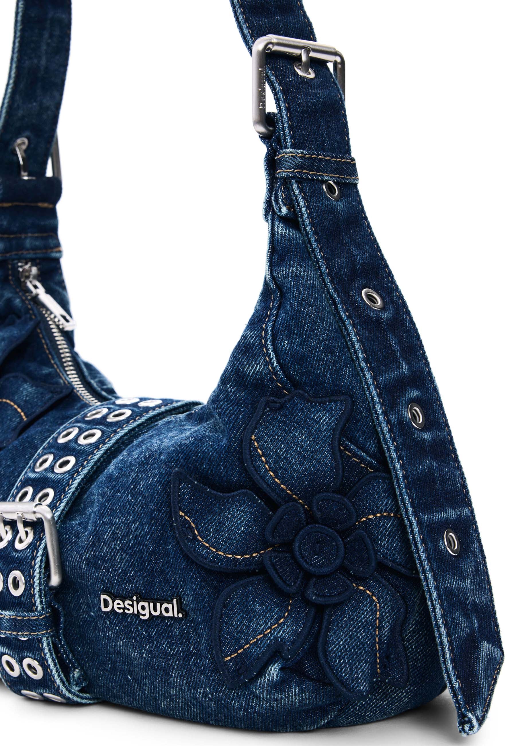 Borse a spalla Blu Desigual