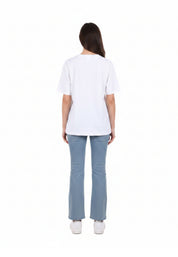 T-shirt Bianco Rosa Pennyblack