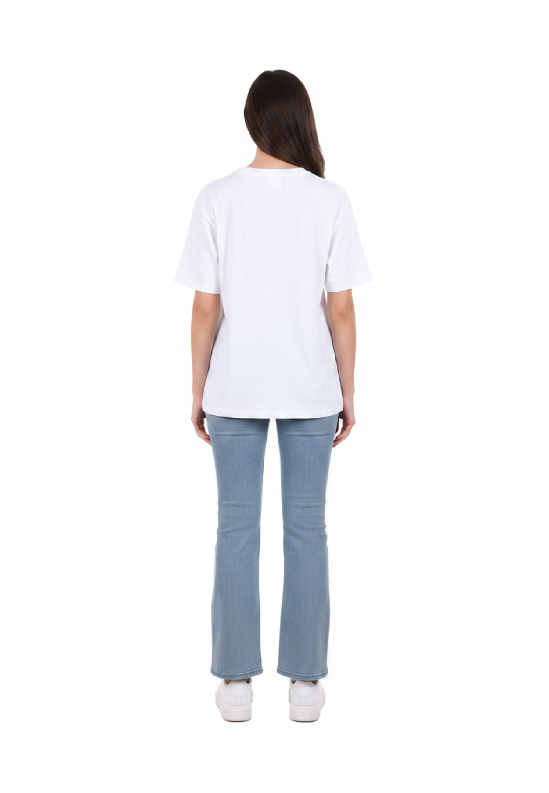 T-shirt Bianco Rosa Pennyblack