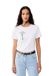 T-shirt Bianco Verde Pennyblack