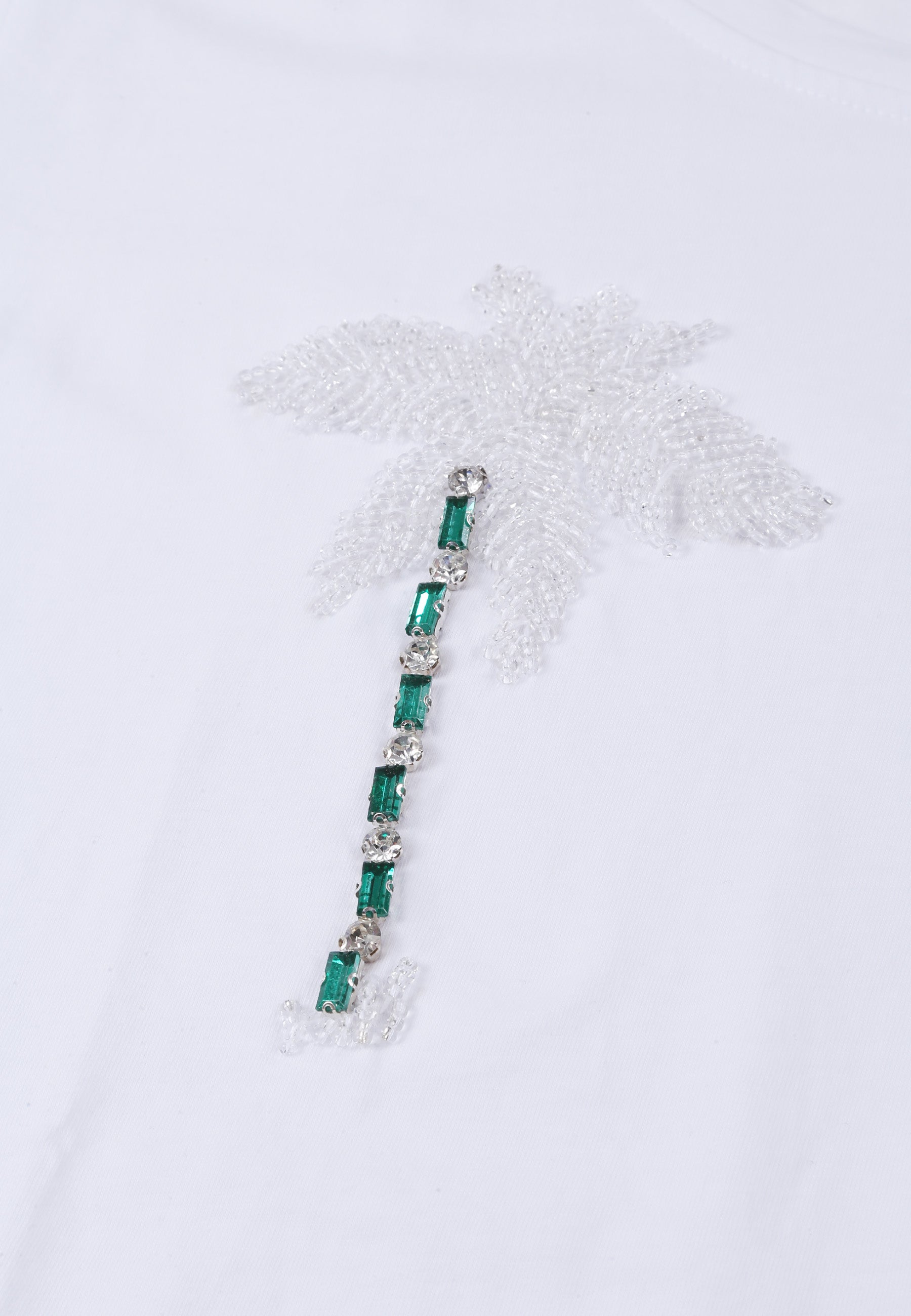T-shirt Bianco Verde Pennyblack