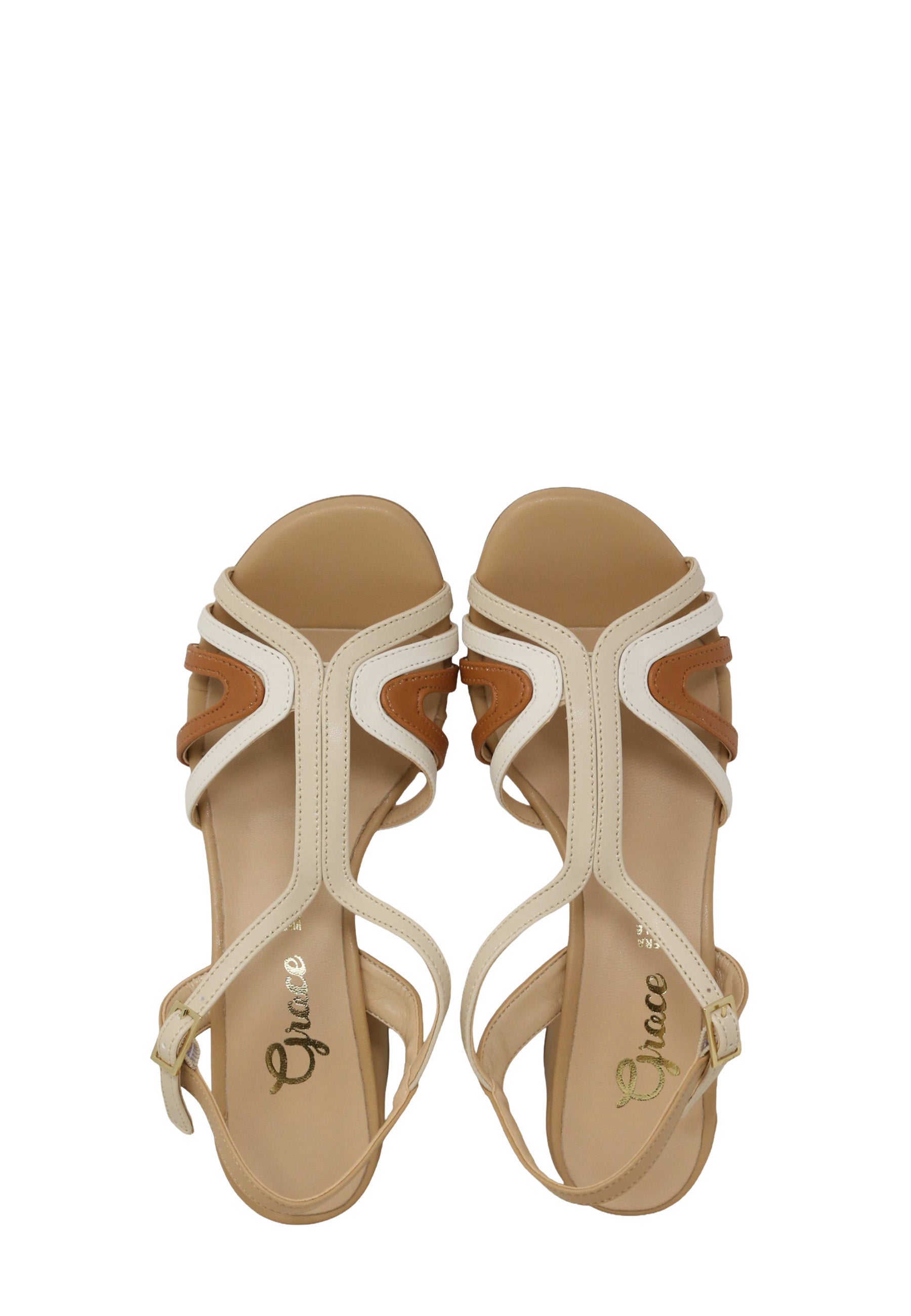 Sandali tacco Beige Grace Shoes