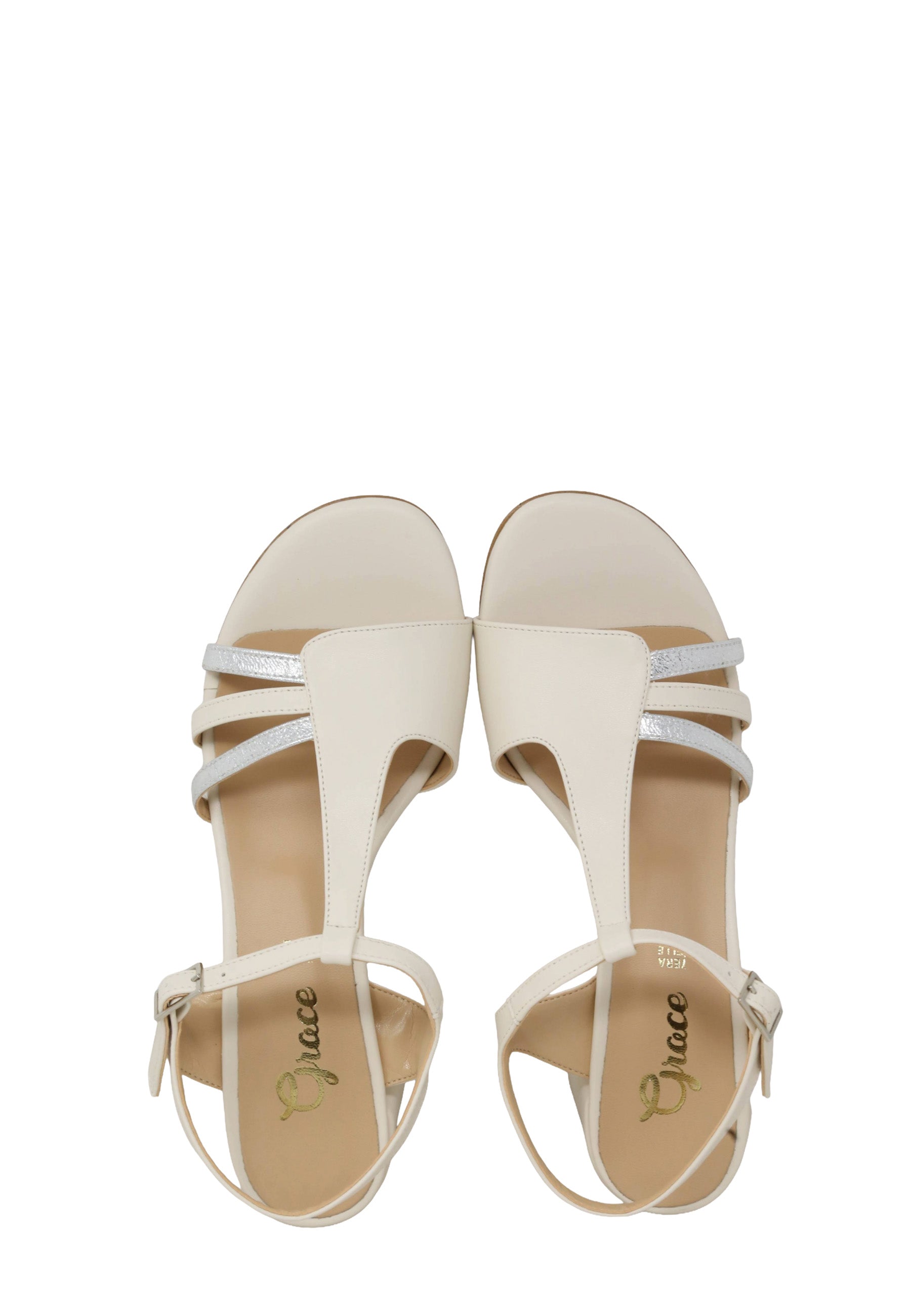 Sandali tacco Bianco Grace Shoes