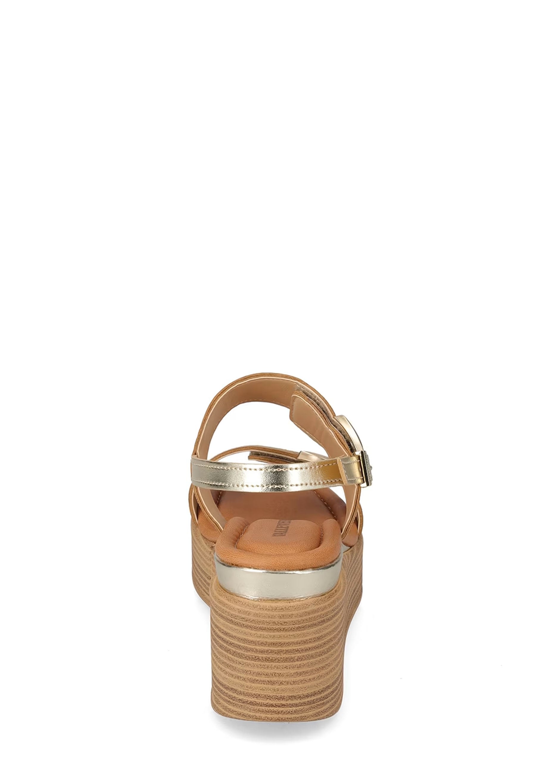 Sandali zeppa Marrone Chiaro Valleverde