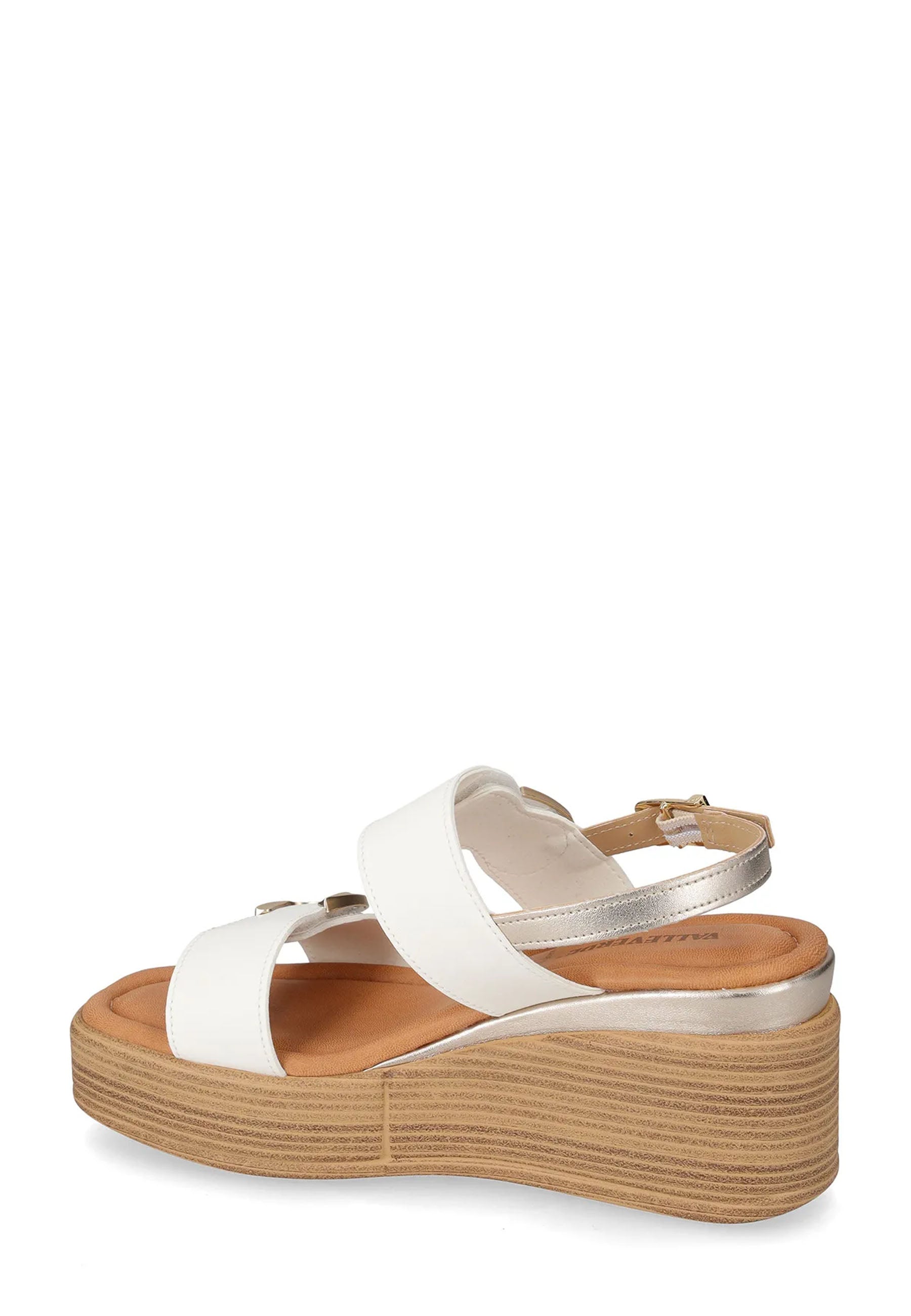 Sandali zeppa Bianco Valleverde