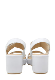 Sandali zeppa Bianco Valleverde