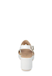 Sandali zeppa Bianco Valleverde