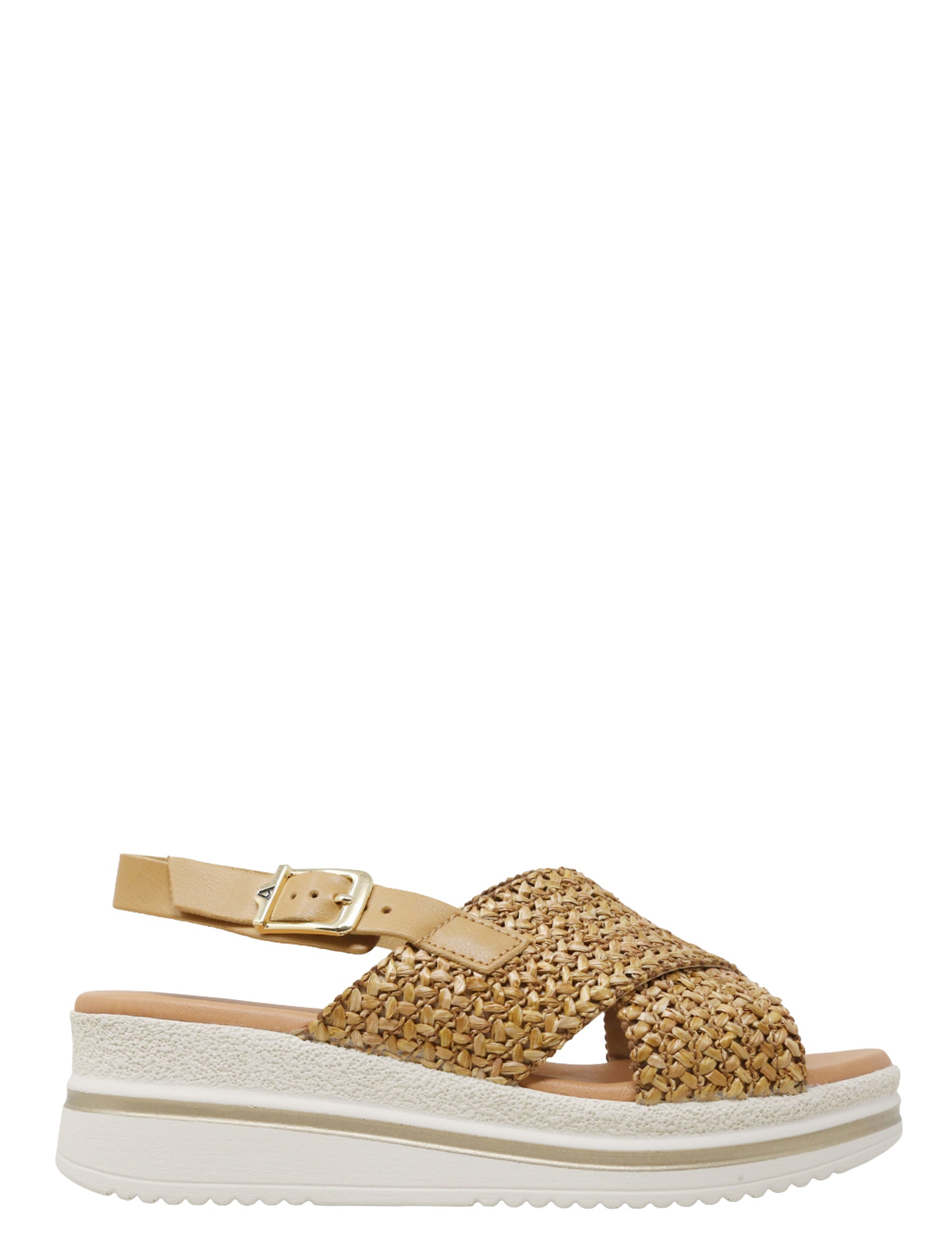 Sandali zeppa Beige Valleverde