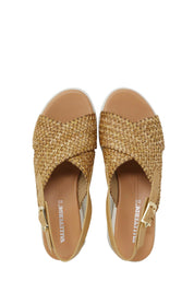 Sandali zeppa Beige Valleverde