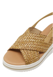 Sandali zeppa Beige Valleverde