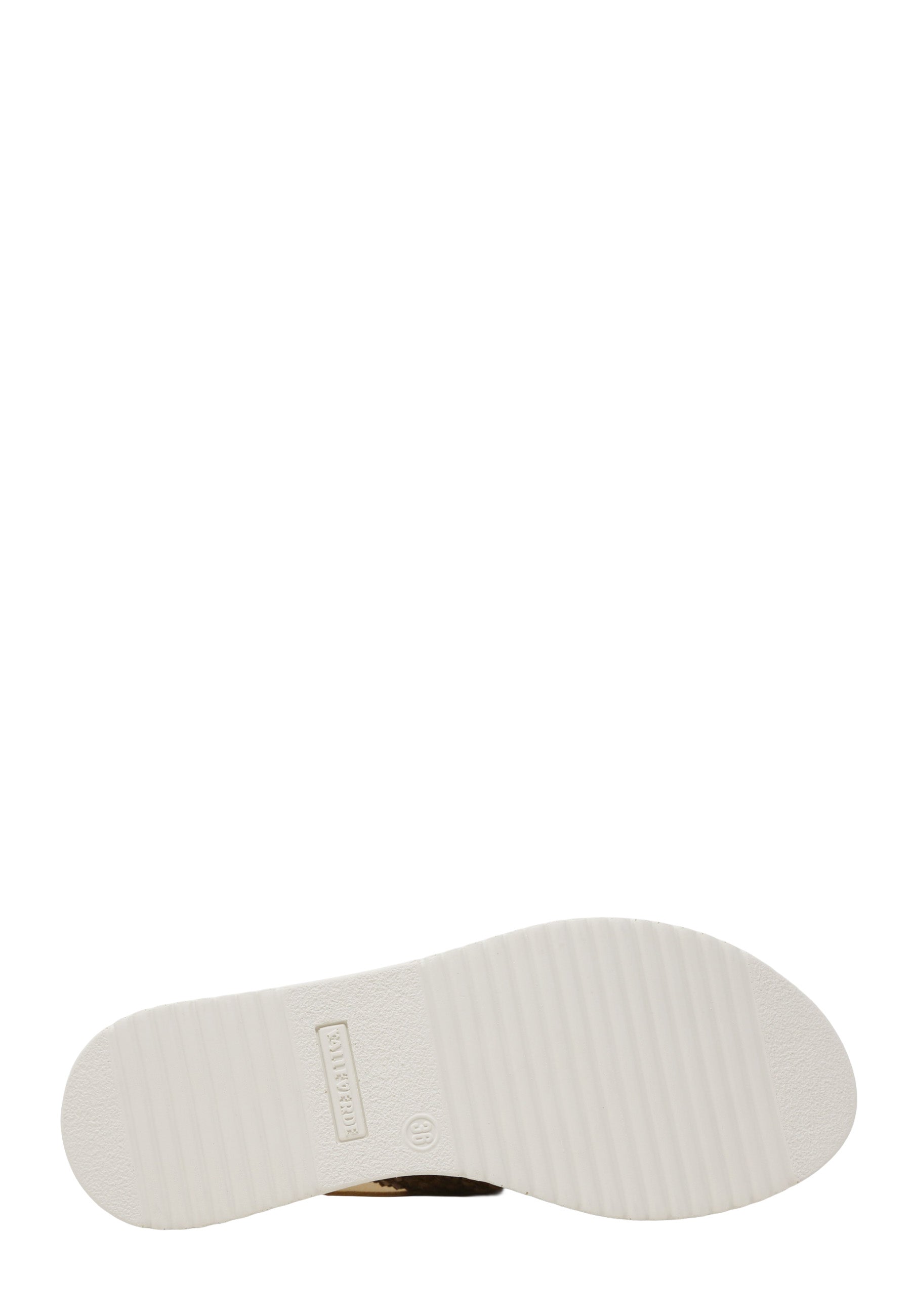 Sandali zeppa Beige Valleverde