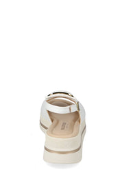 Sandali zeppa Bianco Valleverde