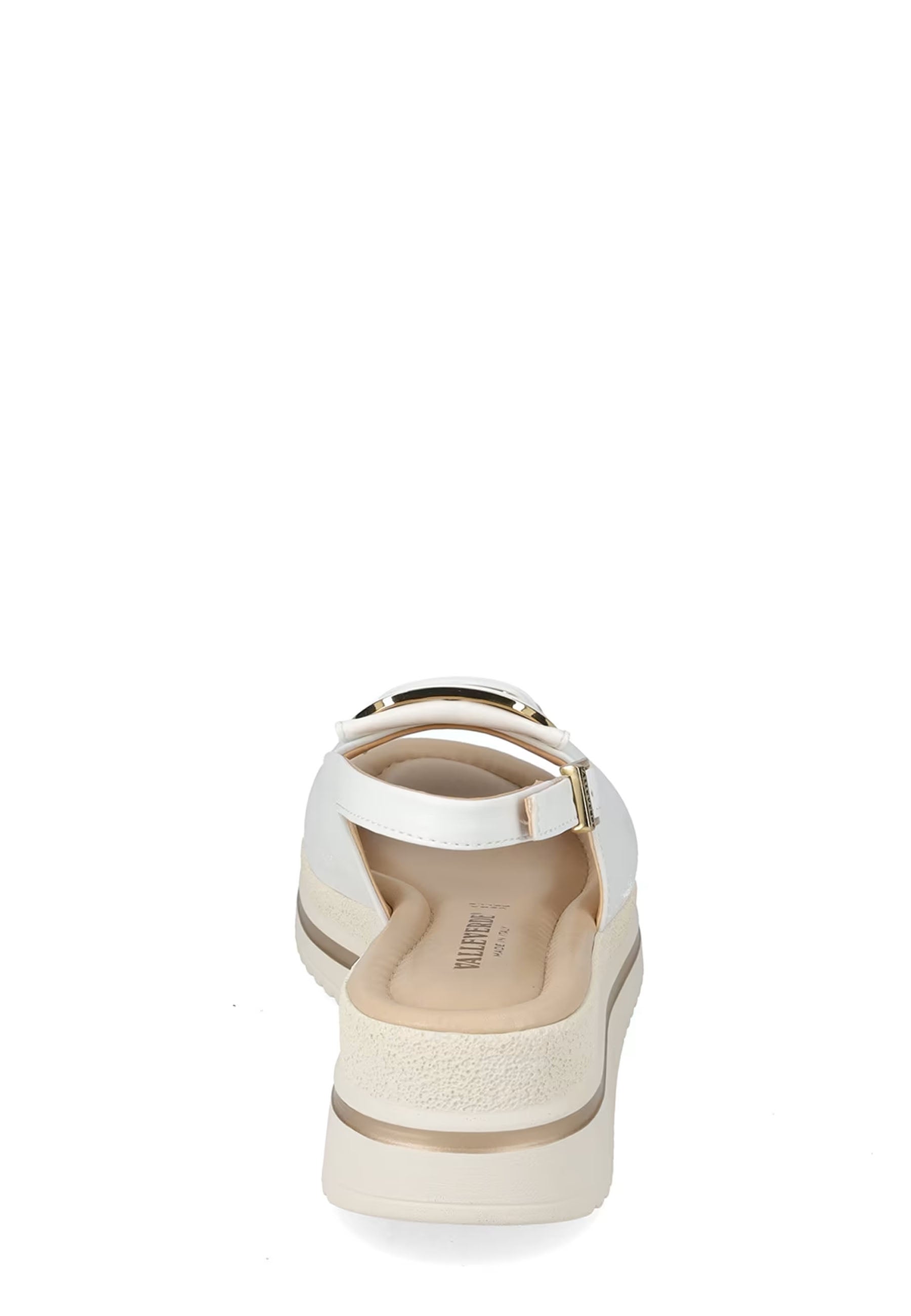 Sandali zeppa Bianco Valleverde
