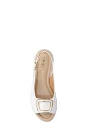 Sandali zeppa Bianco Valleverde