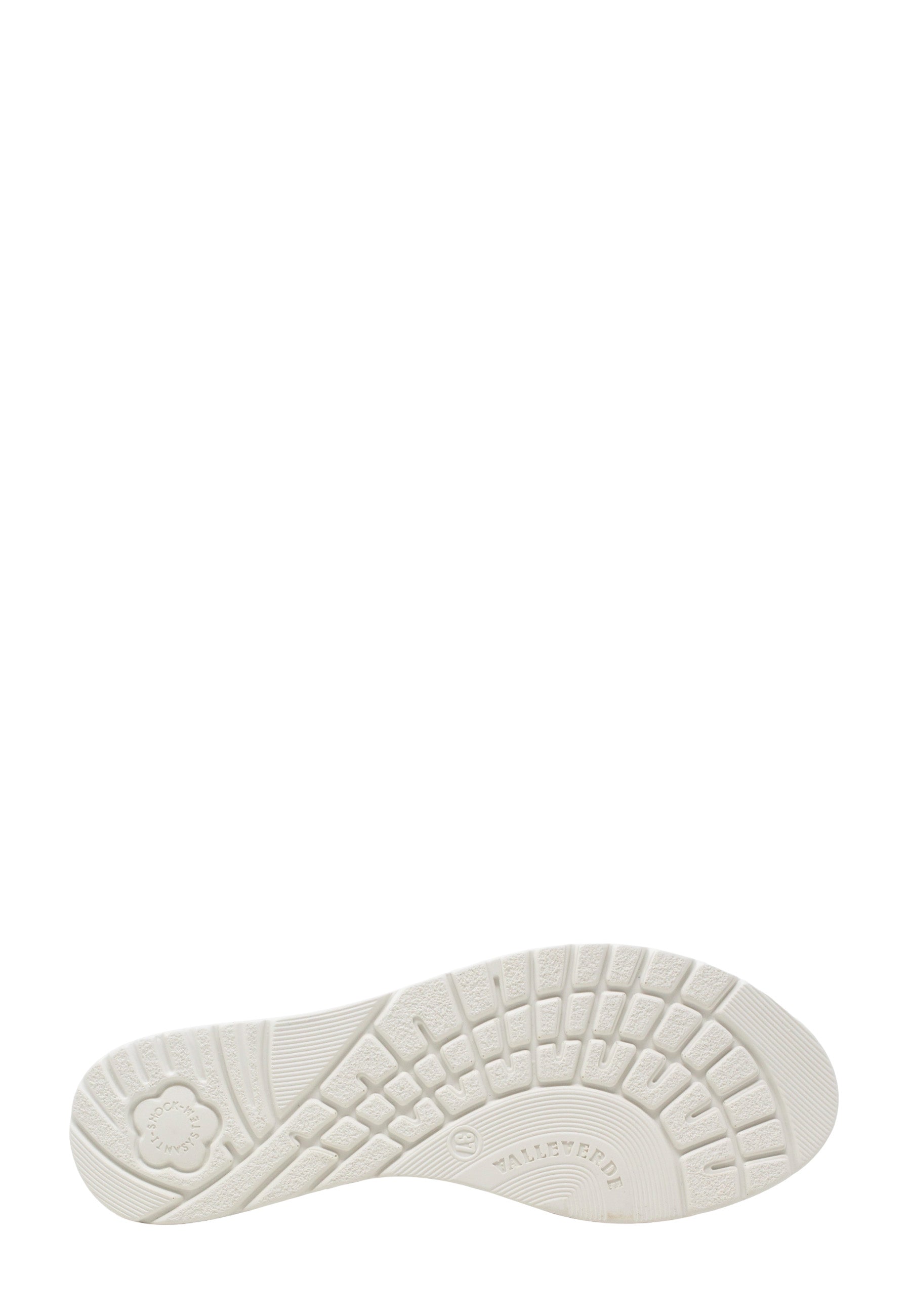 Sandali zeppa Bianco Valleverde