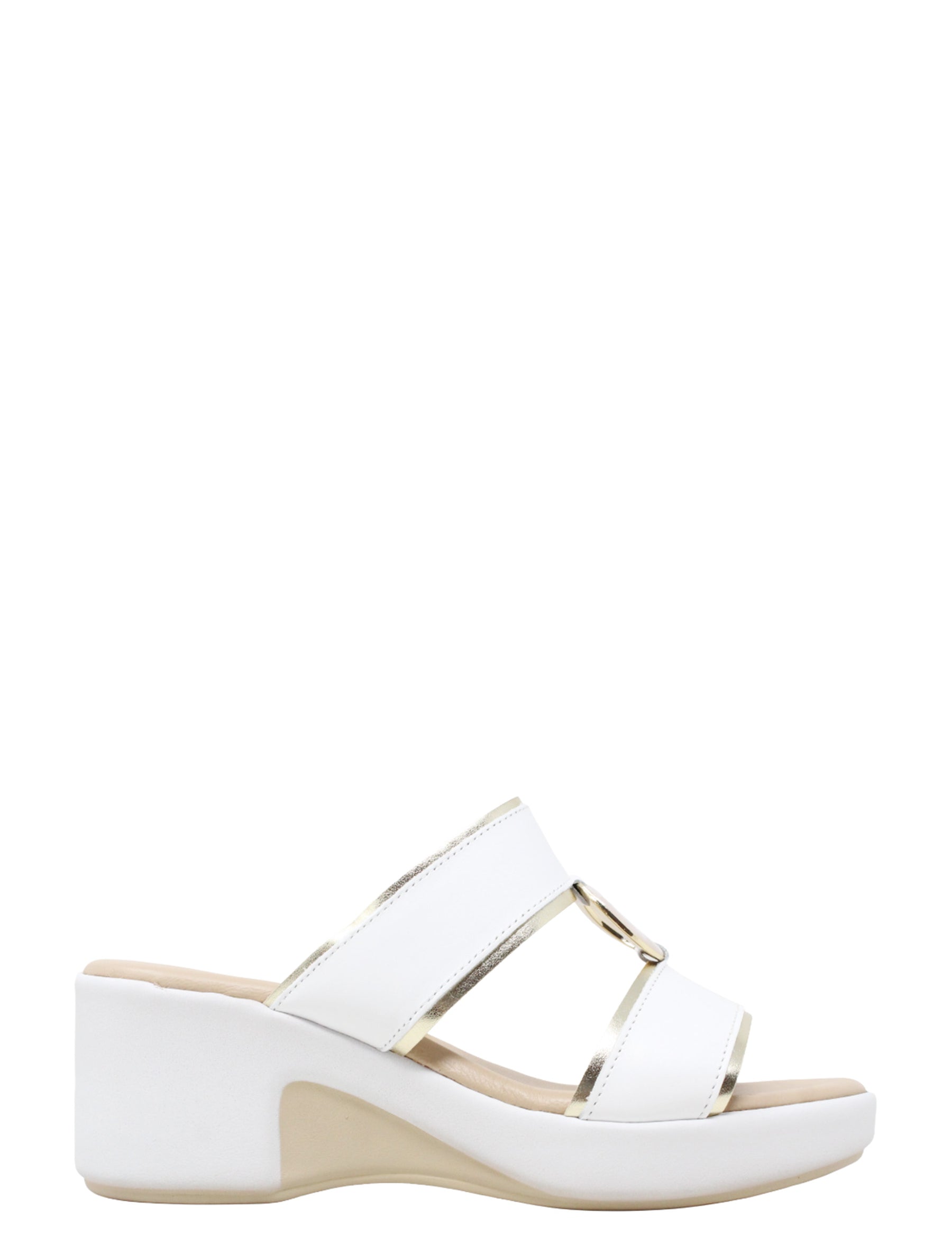 Sandali zeppa Bianco Valleverde