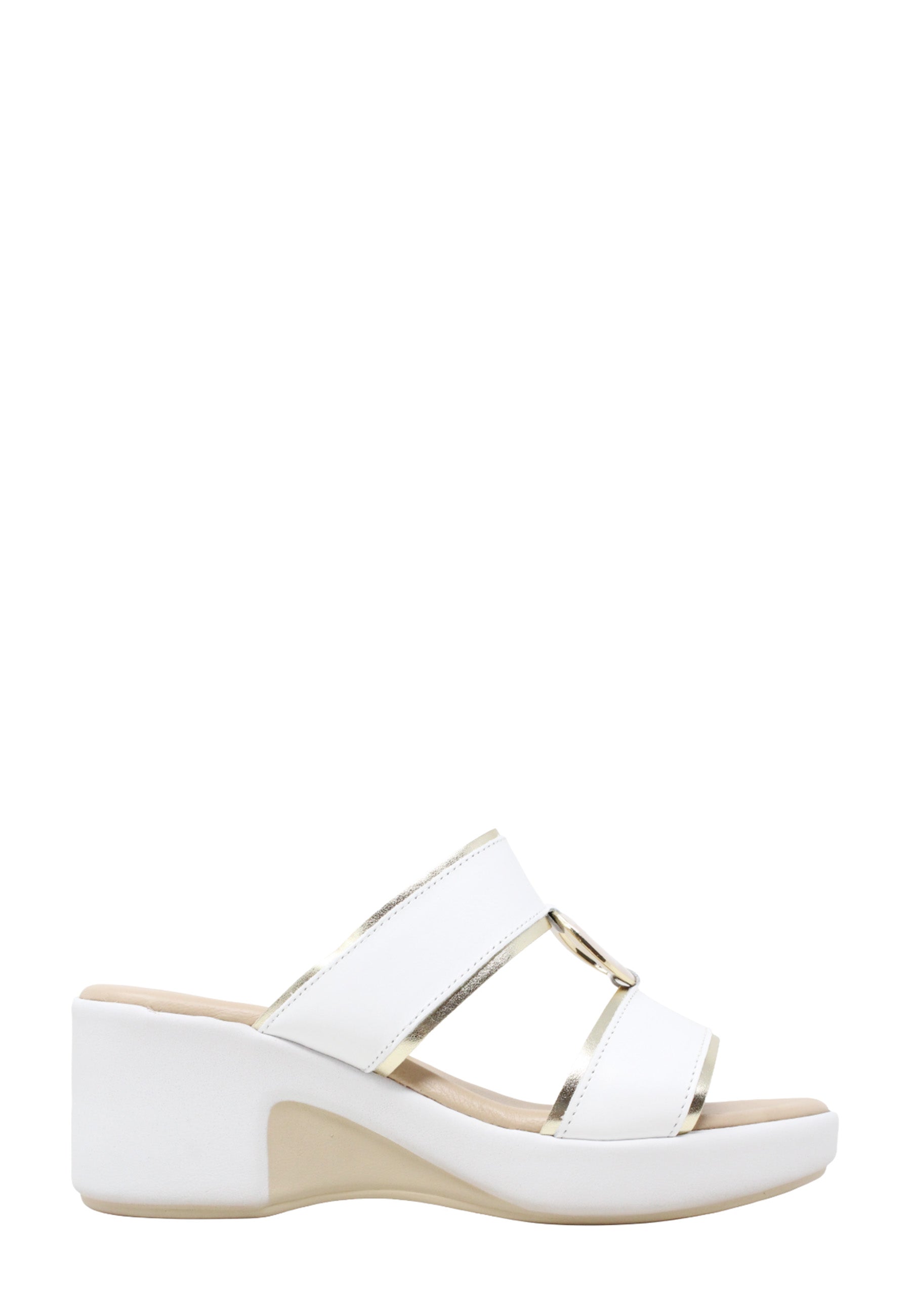 Sandali zeppa Bianco Valleverde
