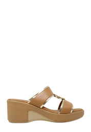 Sandali zeppa Marrone Valleverde